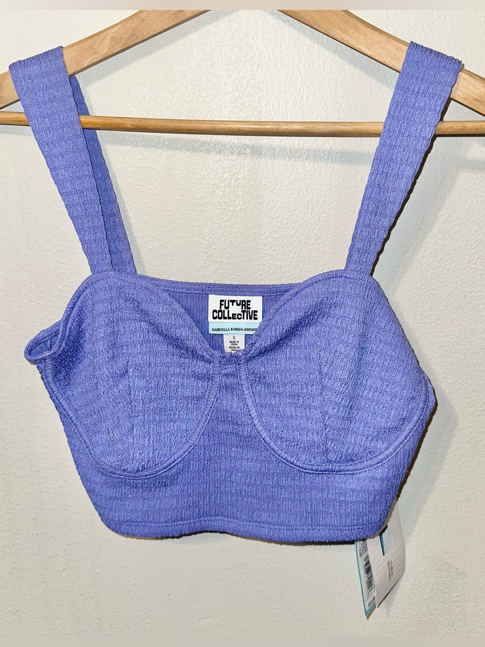 Future Collective Purple Crop Top